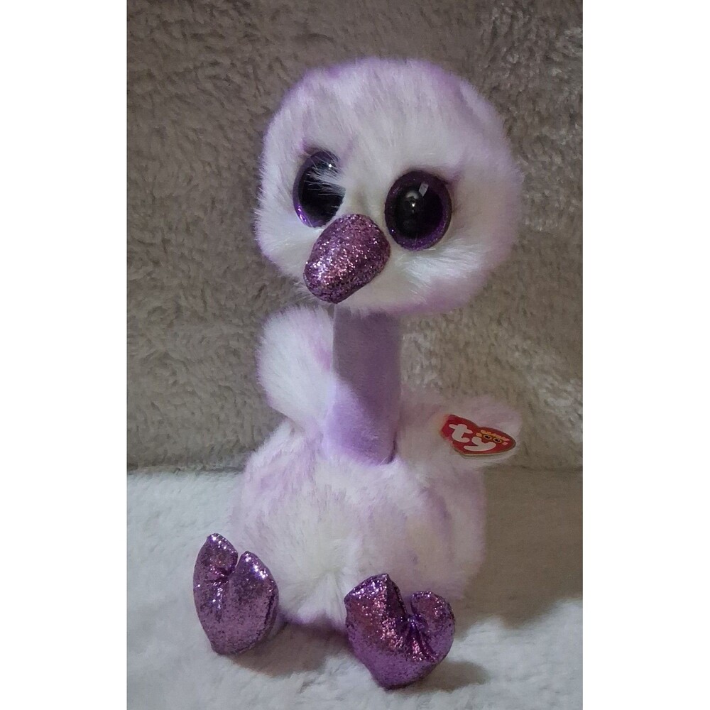 Ty Beanie Baby Purple Flamingo Stuffed Animal Toy Kenya